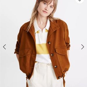 Madewell orange Beachmont Jacket